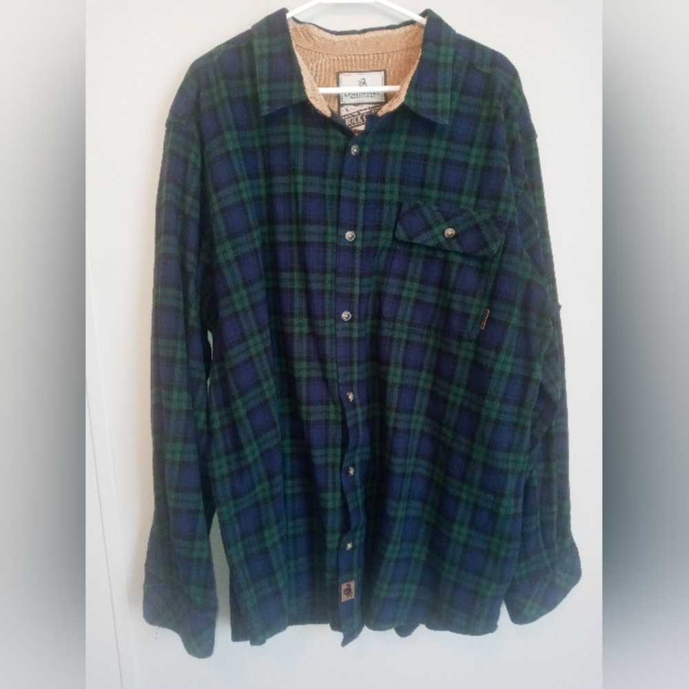 Men's Legendary whitetail flannel button down shirt size 2x